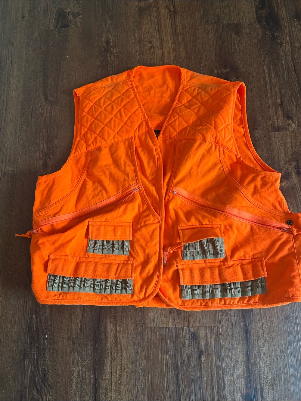 High-Visibility Orange Utility Vest for Men